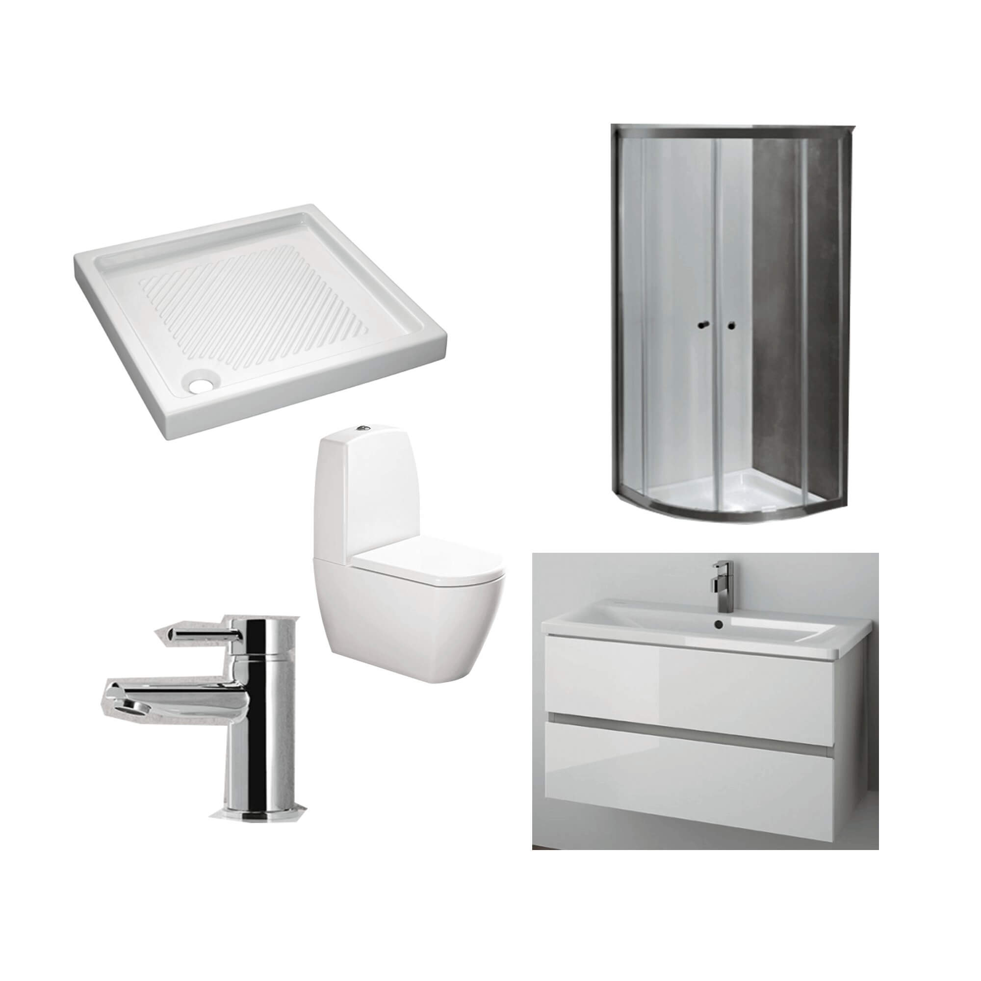 Sanitas/ Torneiras/ Móveis/ Resguardos/ Bases de Duche - (Roca)