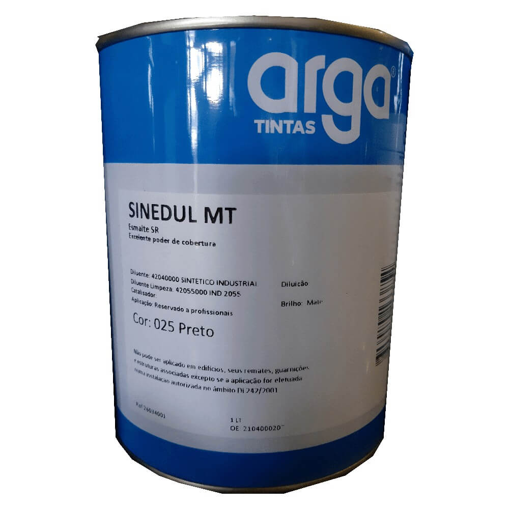 Esmalte Industrial Sinedul Preto Fosco - (Arga)